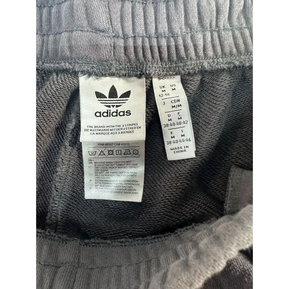 adidas Originals Men's Big Trefoil Logo Fleece Jogger Sweatpants Charcoal Gray M